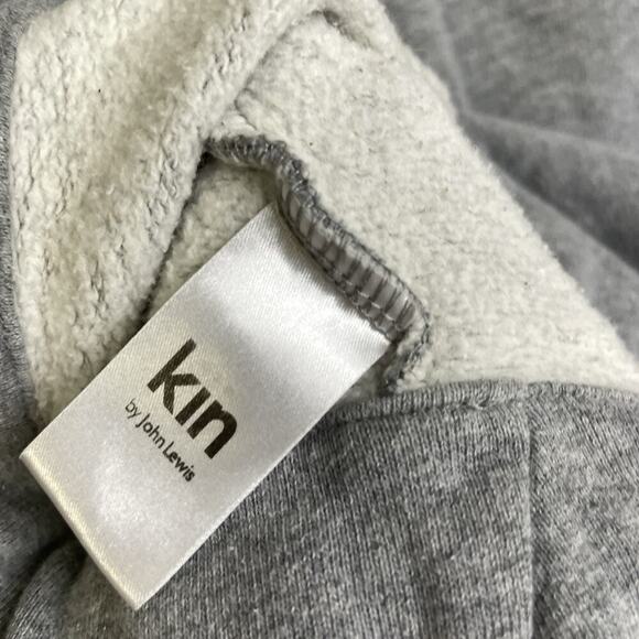 Kin by John Lewis Sweatshirt Gray Womens Small Pullover Crop Drawstring Tie - Picture 10 of 11